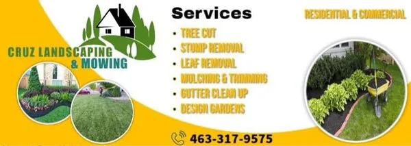 Cruz Landscaping and Mowing Logo