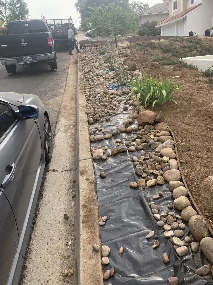 Custom landscape installation in Ramona, CA - Cruz Landscaping