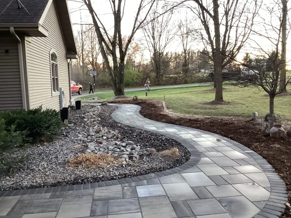 Professional garden landscaping with custom design across Abbotsford, WI - Cruz’s Landscaping And Excavating