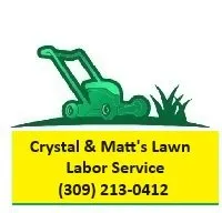 Custom garden landscaping in Peoria, IL - Crystal & Matt's Lawn Labor Service