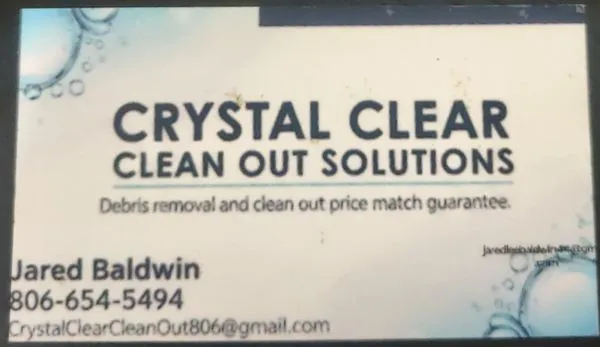 Crystal Clear Clean Out Solutions Logo