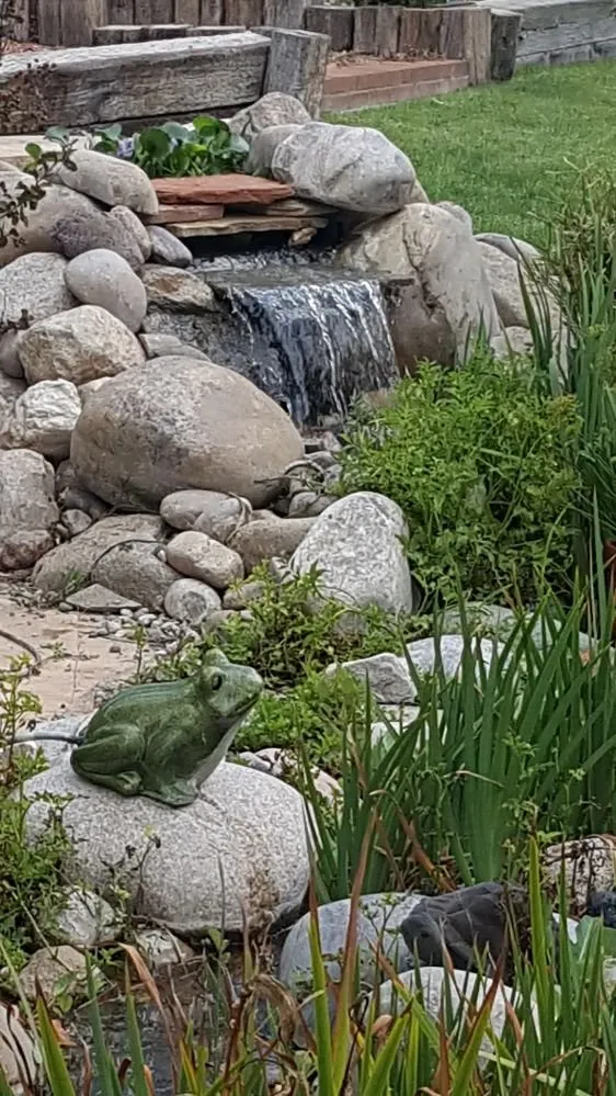 Custom garden landscaping in Albuquerque, NM by Crystal Clear Fountain Solutions