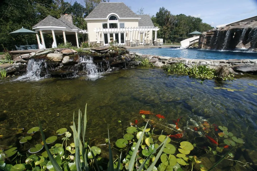 Custom lawn mowing service with custom design in Southampton, PA by Crystal Clear Signature Pools