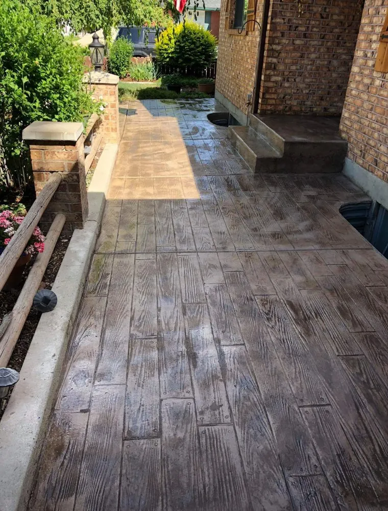 Custom landscape design in Provo, UT - Crystal Concrete