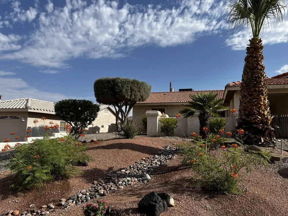 Custom landscaping services for outdoor upgrades in Lake Havasu City, AZ by Crystal Green Maintenance