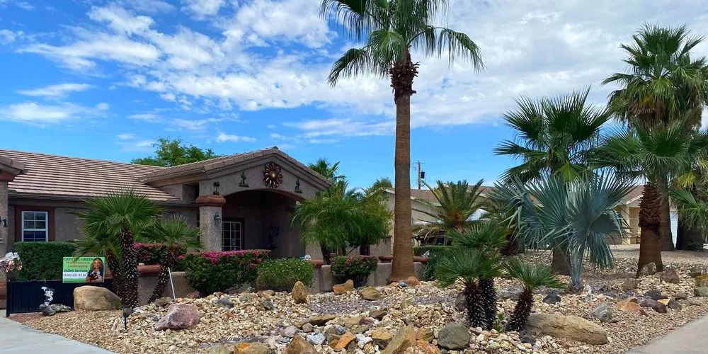 Custom yard maintenance with custom design in Lake Havasu City, AZ by Crystal Green Maintenance