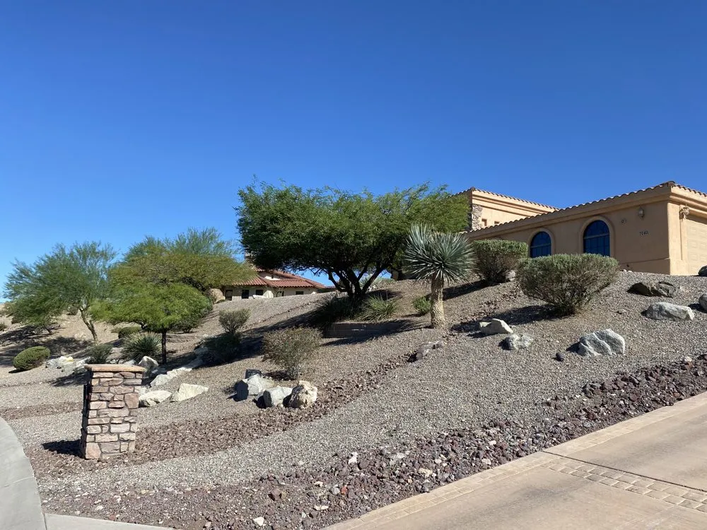 Expert landscape installation for beautiful yards in Lake Havasu City, AZ by Crystal Green Maintenance