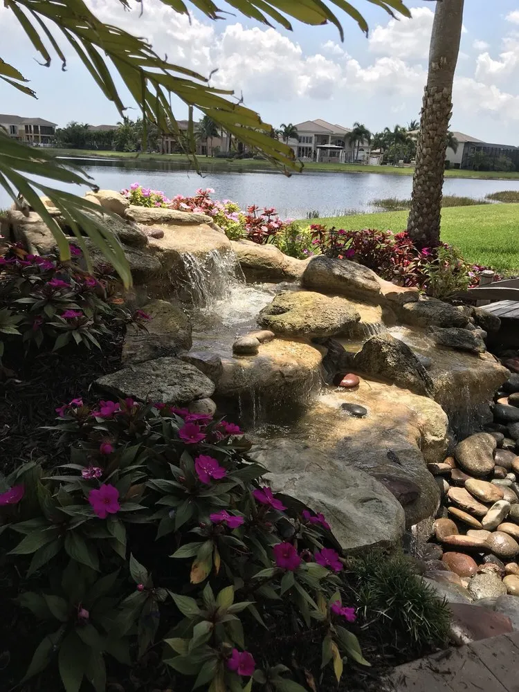 Local garden landscaping in West Palm Beach, FL - Crystal Waterfalls