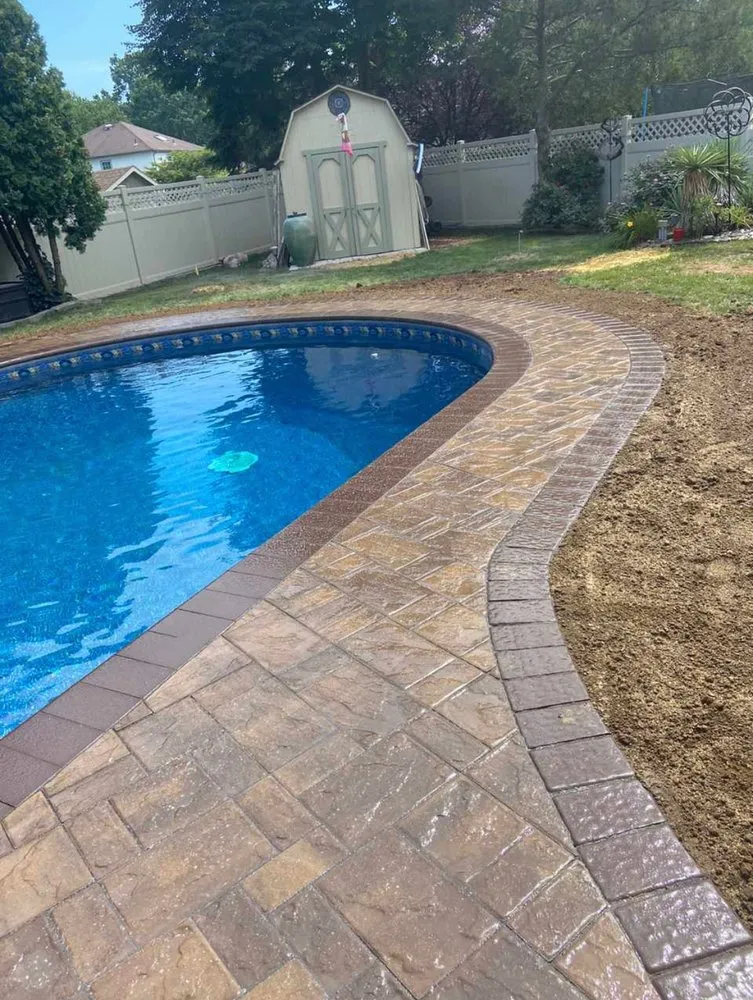 Custom landscape installation in Somerset, NJ - C&S Landscape & Construction