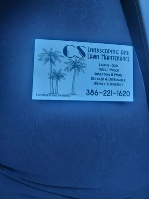CS Landscaping and lawn maintenance Logo