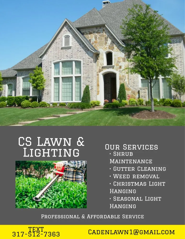 Trusted yard maintenance in Waldron, IN - CS Lawn And Lighting