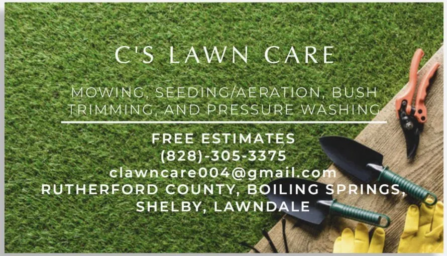 Custom yard maintenance in Forest City, NC by C’s Lawn Care