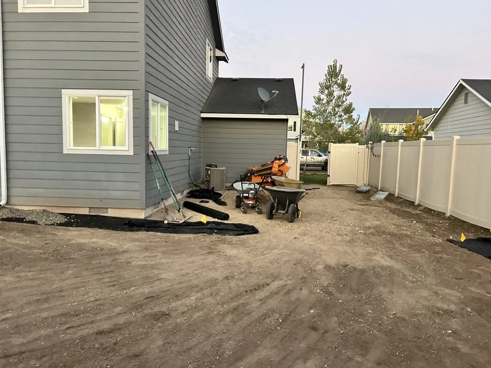 Custom landscape installation in Nampa, ID by C&S Rustic Contractors