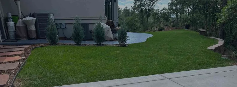 Custom landscape installation in Aurora, CO - C&S Security and Concrete
