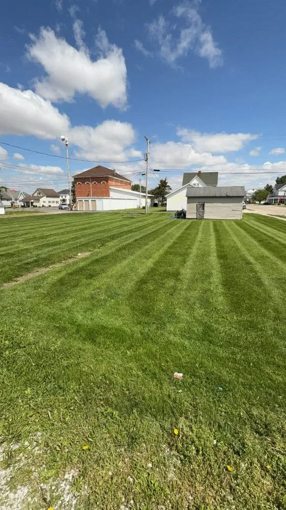 Custom lawn mowing service for beautiful yards in Anna, OH by CS Services