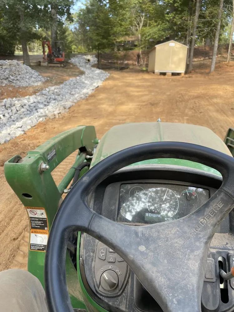 Local yard cleanup service with custom design in Blythewood, SC by C&T Land Development