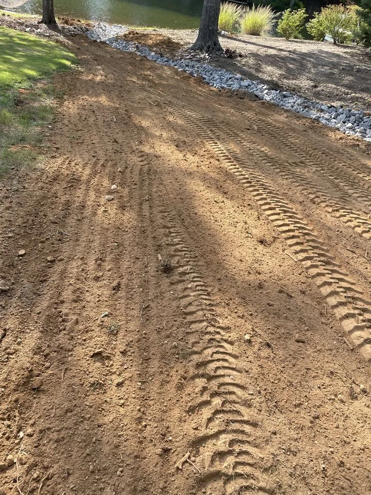 Custom residential landscaping in Blythewood, SC by C&T Land Development