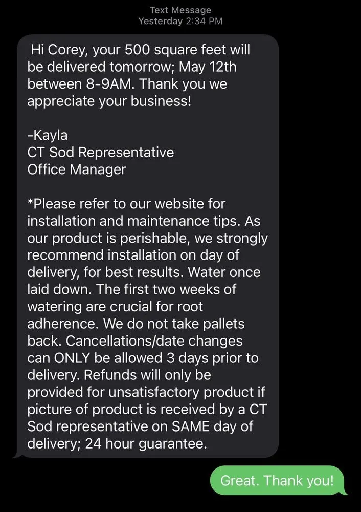 Trusted landscape installation in Milford, CT by CT SOD