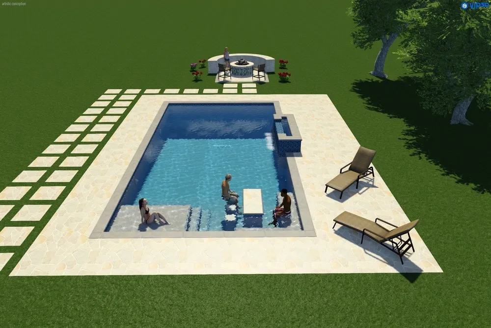 Affordable outdoor landscaping with custom design in Kansas City, KS by CTB Pool & Patio