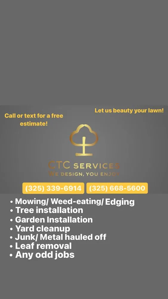 Professional lawn mowing service for residential properties across Abilene, TX - CTC Services
