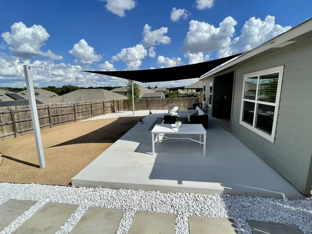 Local residential landscaping in Belton, TX by CTX Shade Sails