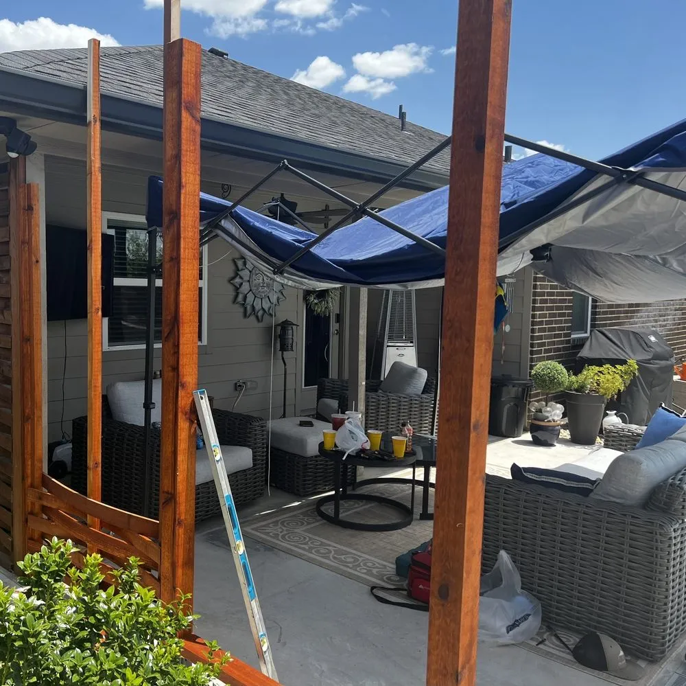 Local landscaping services for residential properties in Belton, TX by CTX Shade Sails