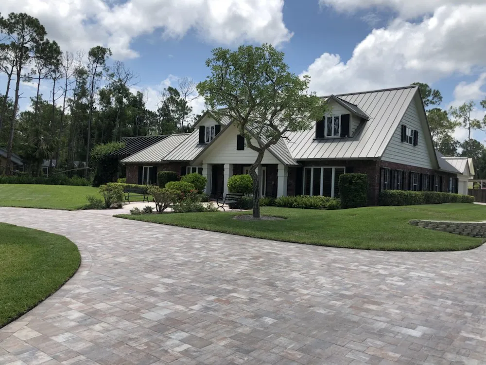 Custom landscape installation in Naples, FL by Cueva Lawncare