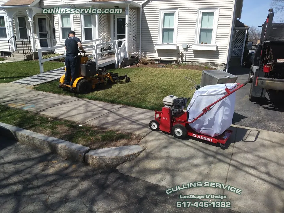Trusted lawn mowing service near you in Newton, MA by Cullins Service Landscaping, Inc