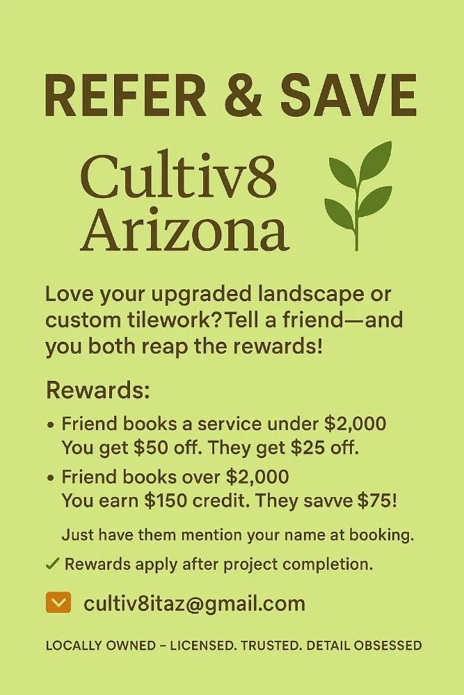 Professional landscaping services in Williamson, AZ - Cultiv8 Arizona