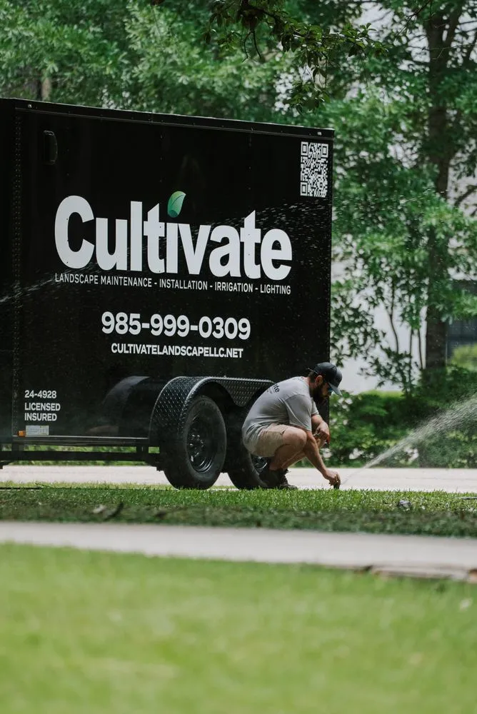 Custom outdoor landscaping for outdoor upgrades in Covington, LA by Cultivate Landscape