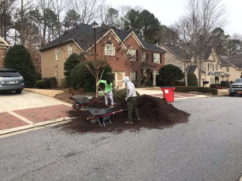 Professional landscape installation with custom design across Cumming, GA - Cumming Lawn Service