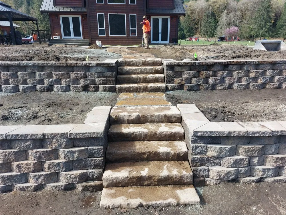 Professional landscape installation for residential properties across Lynden, WA - Cummings Concrete