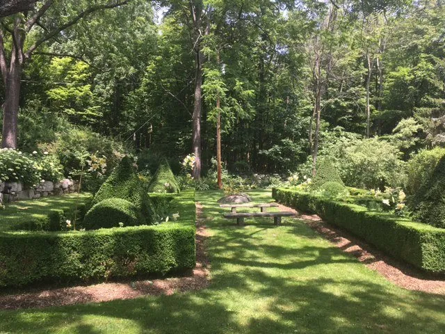 Custom garden landscaping for year-round maintenance in Highland, NY by Cunningham Landscaping