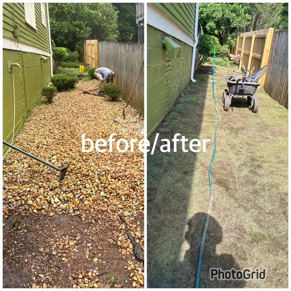 Top-rated lawn mowing service with custom design in Atlanta, GA by Curb Appeal Landscaping & Lawncare