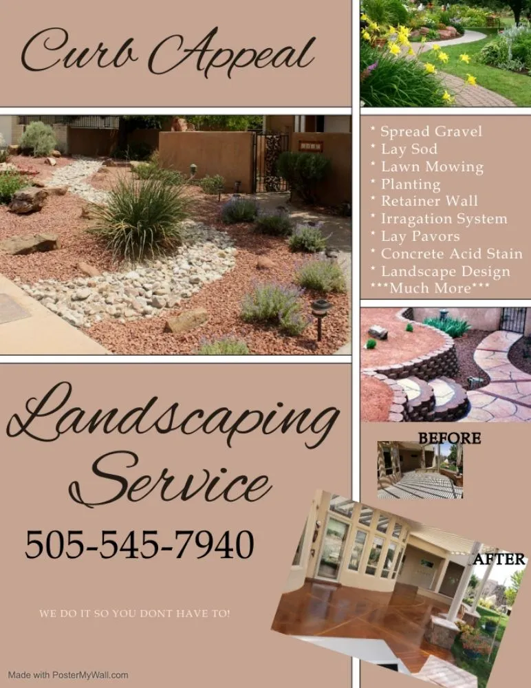 Custom outdoor landscaping for year-round maintenance across Albuquerque, NM - Curb Appeal Landscaping