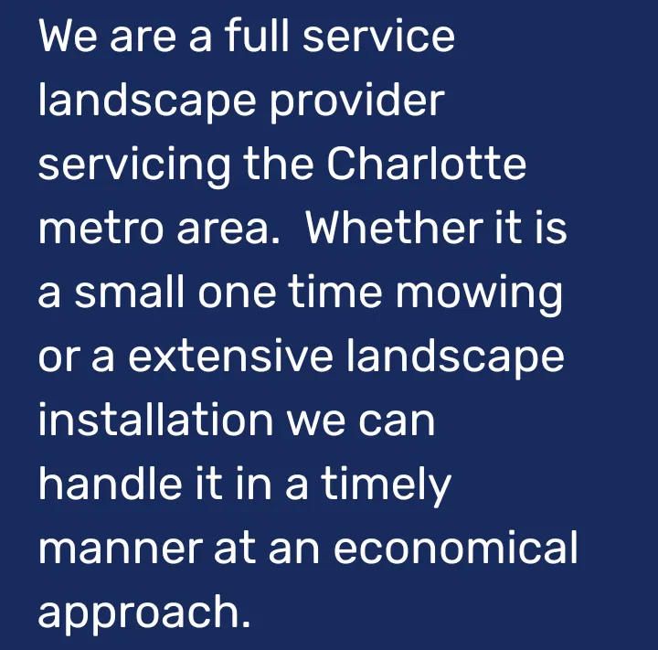 Expert lawn mowing service in Charlotte, NC - Curb Appeal Landscaping