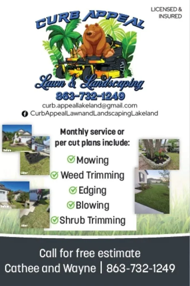 Custom lawn care service in Lakeland, FL by Curb Appeal Lawn & Landscaping