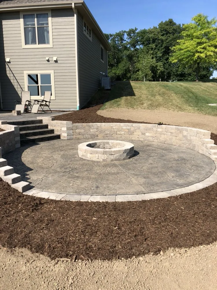 Expert landscape installation with custom design in Hartford, WI by Curb Appeal Lawn Care & Landscaping