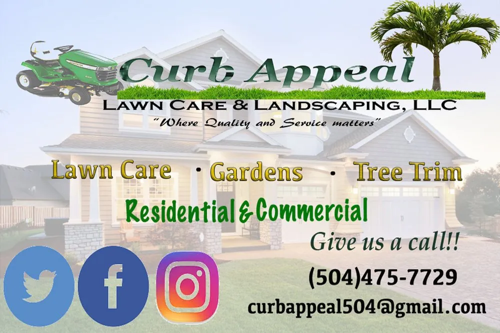 Custom residential landscaping with custom design in New Orleans, LA by Curb Appeal Lawn Care and Landscaping