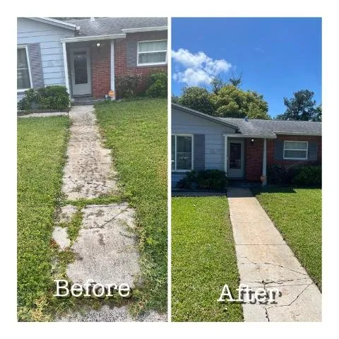 Custom landscape installation in Cocoa, FL - Curb Appeal Masters