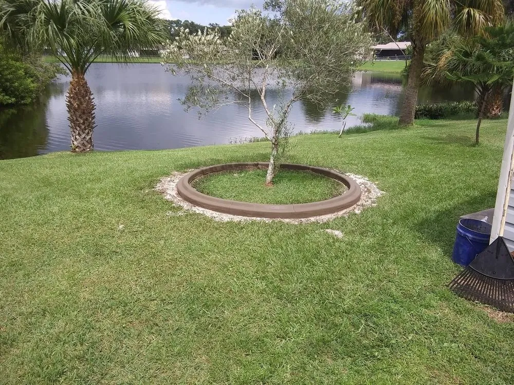 Custom garden landscaping in Palm Bay, FL by Curb Appeal Of Brevard