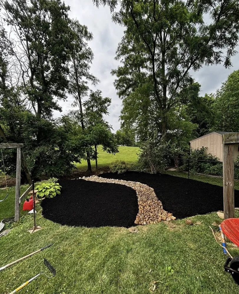 Custom outdoor landscaping in St Thomas, PA by Curb’s Property Services