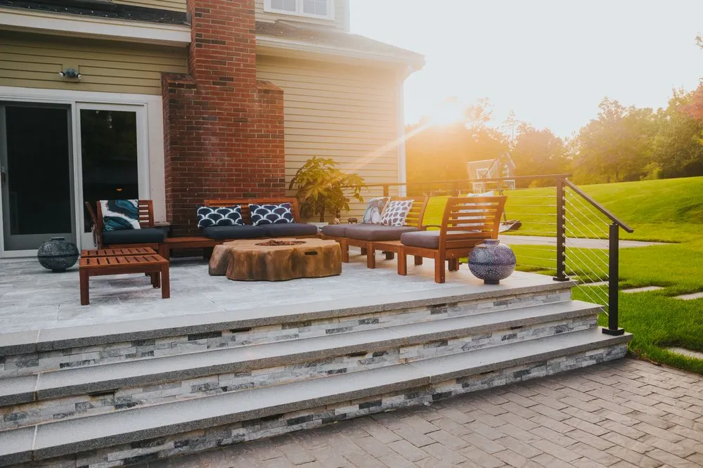 Local lawn care service for homes in Wellesley, MA by Curbs Studio