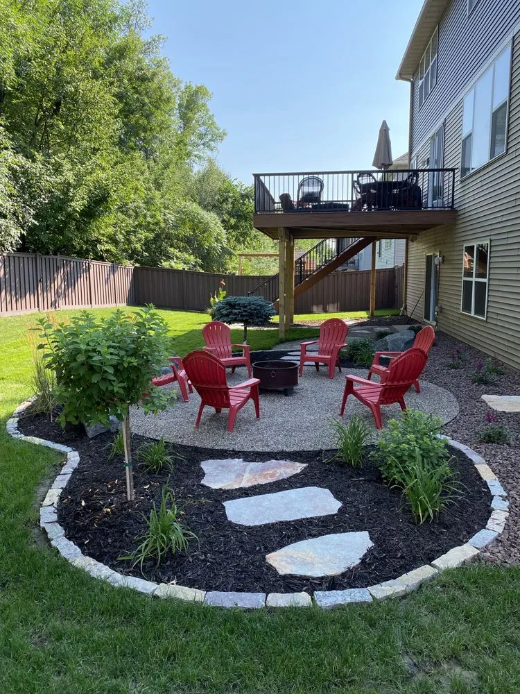 Professional outdoor landscaping for residential properties in Savage, MN by Curbside Lawn Care & Irrigation