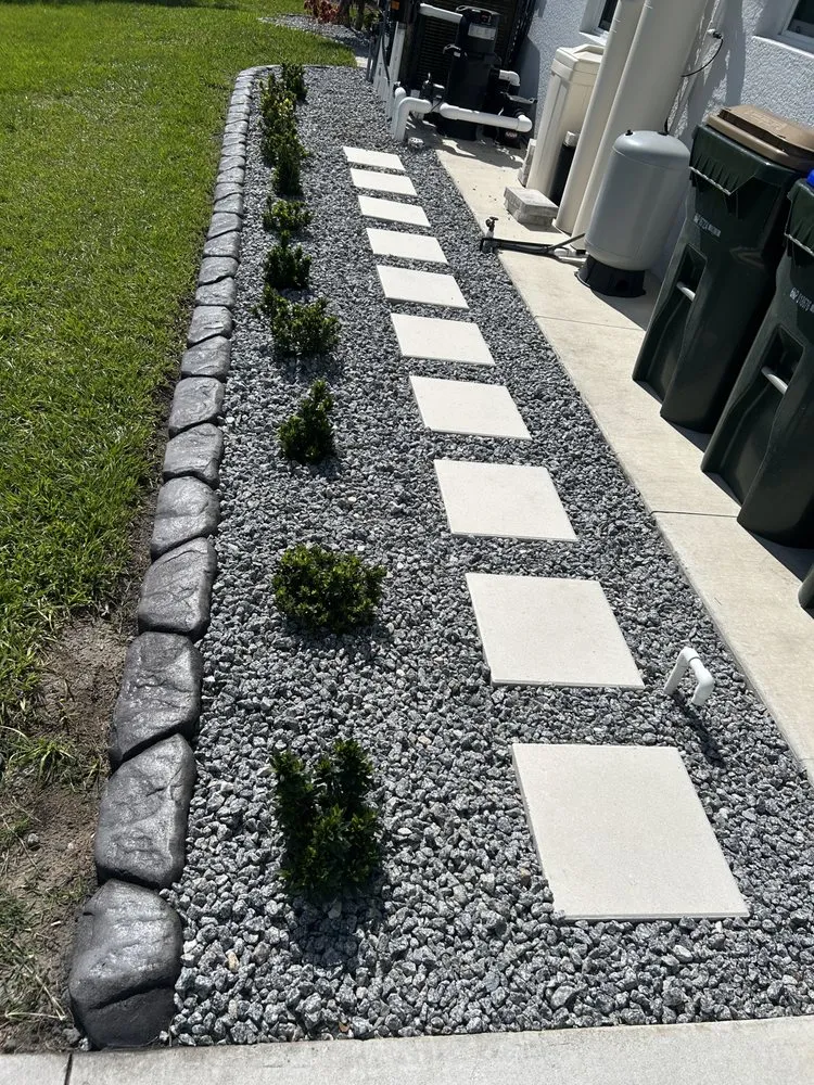 Professional outdoor landscaping in North Port, FL by Curbwyzer