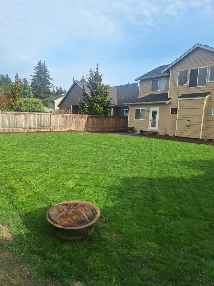 Affordable landscape installation in Lakewood, WA by Curiel Landscaping