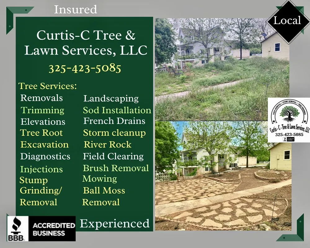 Local yard maintenance in Kingsland, TX by Curtis-C Tree & Lawn Services