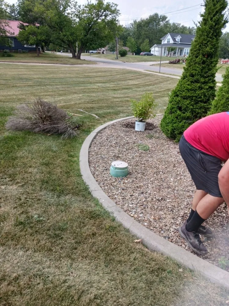 Custom outdoor landscaping with custom design across La Plata, MO - Curtis Contracting