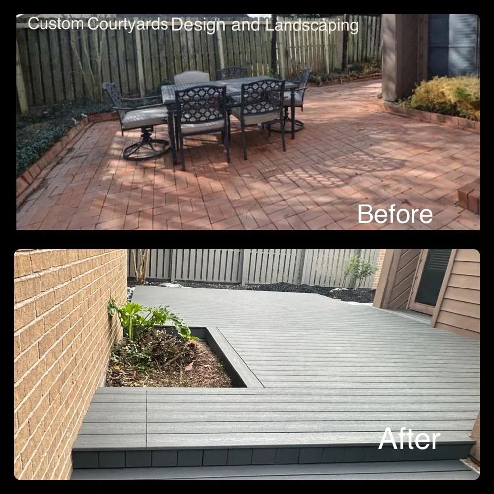 Professional landscape design in League City, TX by Custom Courtyards Design and Landscaping