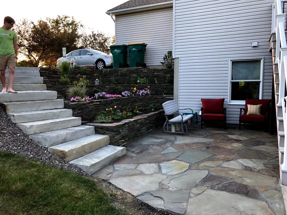 Custom landscape installation in Lehighton, PA by Custom DreamScapes & General Construction
